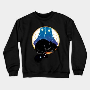 Black cat - The world Crewneck Sweatshirt